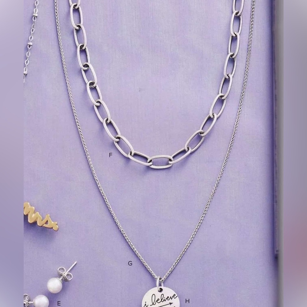 Oval Link Charm Holder Necklace - RETIRED